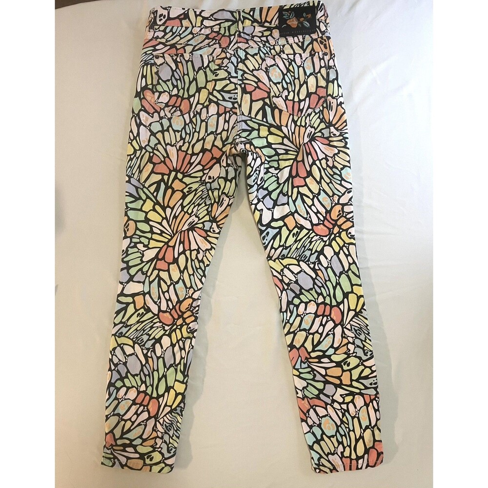 MAC Jeans  6/8 Dream Wonderlight Butterfly Wing Straight Pants Stretch Festival